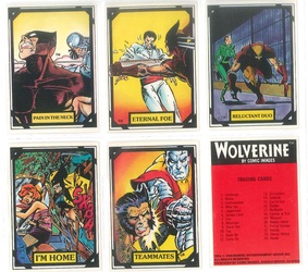 1988 Wolverine Trivia  TRAILER card Comic Images Marvel III Header Very RARE 